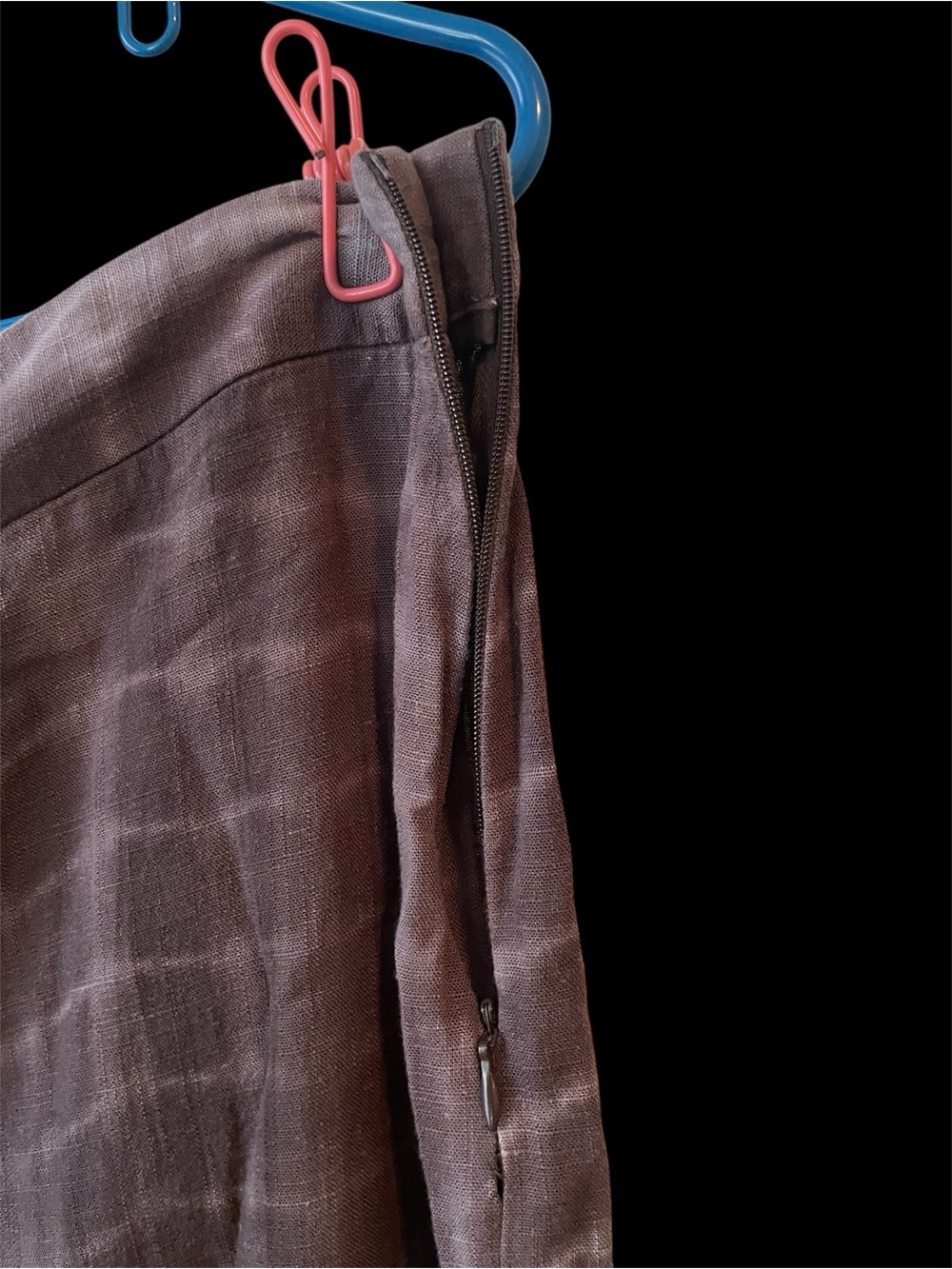 Zara Dusty Mauve Linen blend XL Pants - Picture 6 of 6
